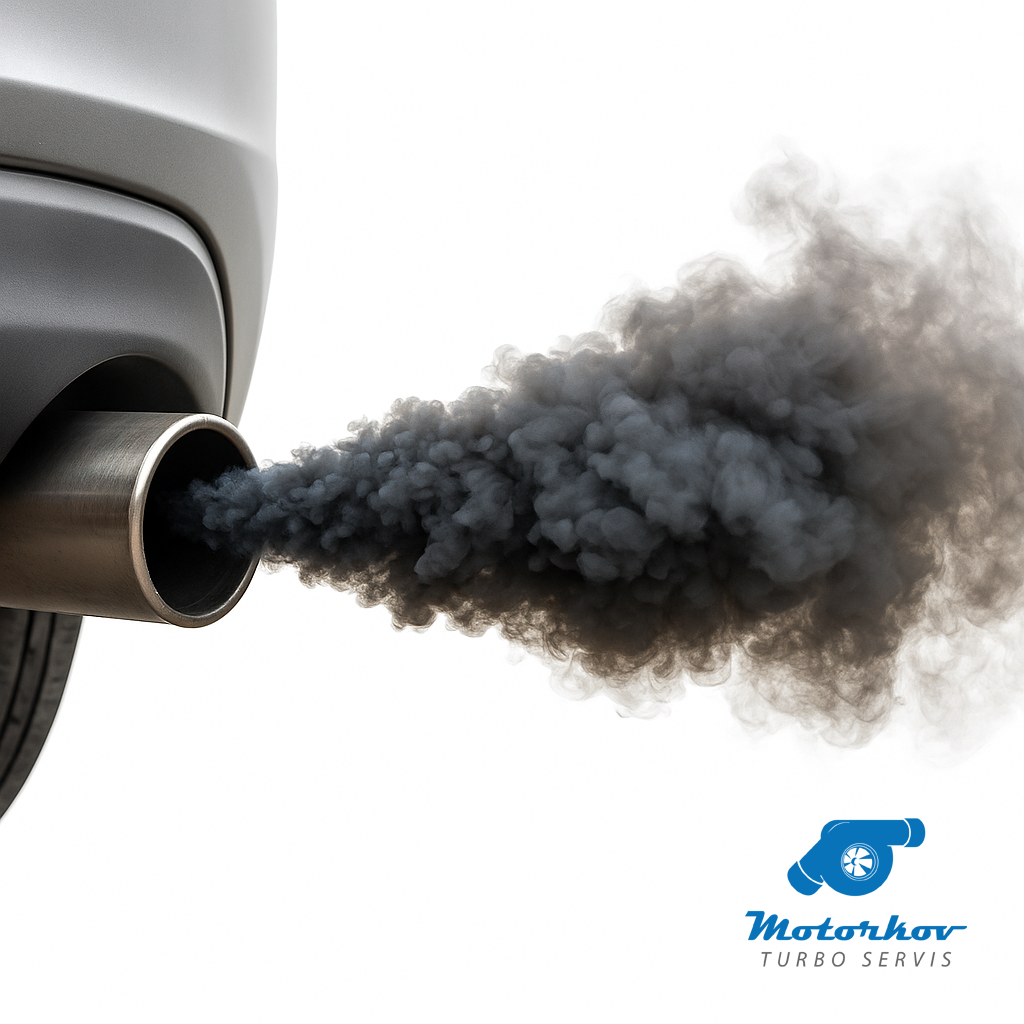 Dim iz izduvne cevi – kvar turbine