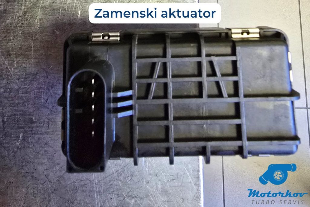 Zamenski aktuator 6NW 009 660 na Mercedes OM642 turbini – primer greške u PWM signalu.