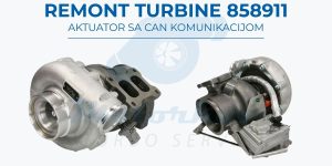 Remont turbine 858911 sa aktuatorom i CAN komunikacijom – Motorkov Turbo Servis Beograd